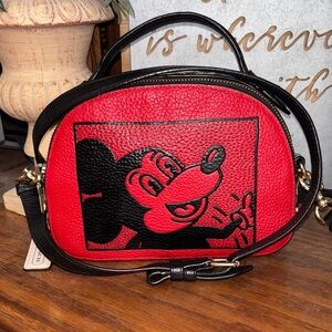 Coach Disney Mickey Mouse X Keith Haring Serena Satchel_LIMITED EDITION
